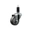 Service Caster 3'' SS Gray Poly Wheel Swivel 1-1/4'' Expanding Stem Caster SCC-SSEX20S314-PPUB-114 - alternate 1